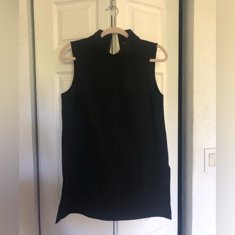 Long mock turtleneck